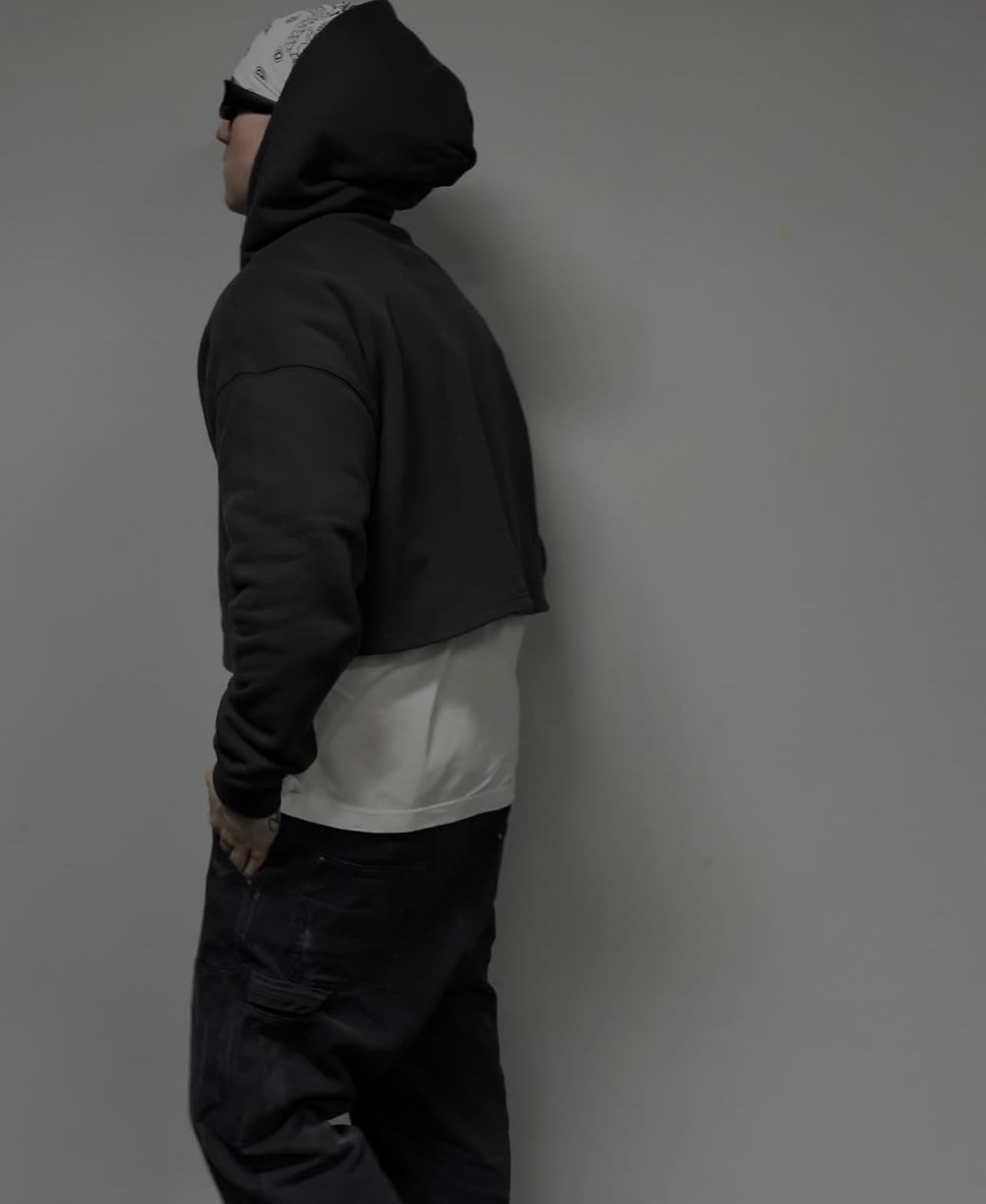 "You Needed Me" Cropped Hoodie (Ash)